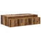 vidaXL Storage Bed Frame Old Wood 100x200 cm