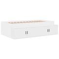 vidaXL Storage Bed Frame White 80x200 cm