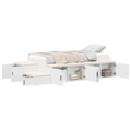 vidaXL Storage Bed Frame White 80x200 cm