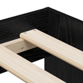 vidaXL Storage Bed Frame Black Oak 80x200 cm