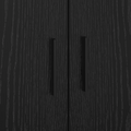 vidaXL Storage Bed Frame Black Oak 80x200 cm