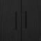 vidaXL Storage Bed Frame Black Oak 80x200 cm