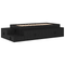 vidaXL Storage Bed Frame Black Oak 80x200 cm