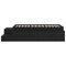 vidaXL Storage Bed Frame Black Oak 80x200 cm