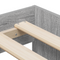 vidaXL Storage Bed Frame Grey Sonoma 80x200 cm