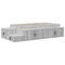 vidaXL Storage Bed Frame Grey Sonoma 80x200 cm