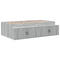vidaXL Storage Bed Frame Grey Sonoma 80x200 cm