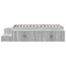 vidaXL Storage Bed Frame Grey Sonoma 80x200 cm