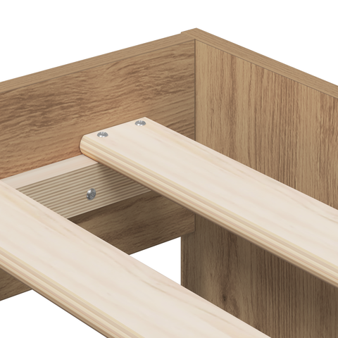 vidaXL Storage Bed Frame Artisan Oak 80x200 cm