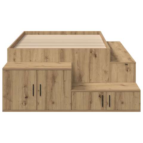 vidaXL Storage Bed Frame Artisan Oak 75x190 cm