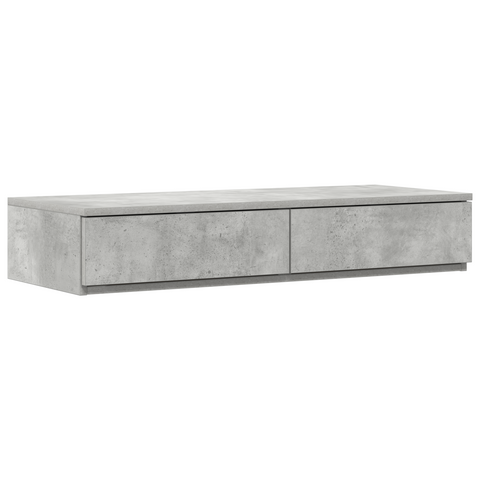 vidaXL Storage Bed Frame Concrete Grey 80x200 cm