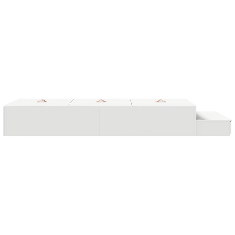 vidaXL Storage Bed Frame White 90x200 cm