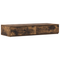 vidaXL Storage Bed Frame Smoked Oak 100x200 cm