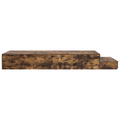 vidaXL Storage Bed Frame Smoked Oak 100x200 cm