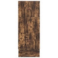 vidaXL Storage Bed Frame Smoked Oak 100x200 cm