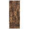 vidaXL Storage Bed Frame Smoked Oak 100x200 cm