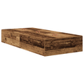 vidaXL Storage Bed Frame Old Wood 100x200 cm