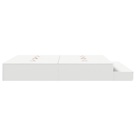 vidaXL Storage Bed Frame White 200x200 cm