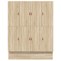 vidaXL Storage Bed Frame Sonoma Oak 200x200 cm