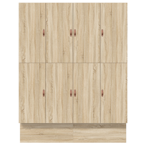 vidaXL Storage Bed Frame Sonoma Oak 200x200 cm