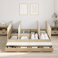 vidaXL Storage Bed Frame Sonoma Oak 200x200 cm