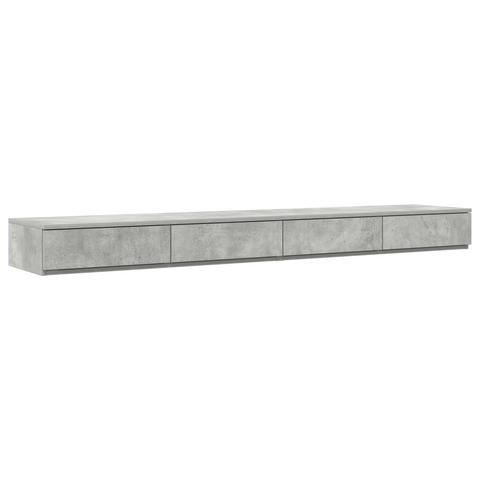 vidaXL Storage Bed Frame Concrete Grey 200x200 cm