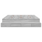 vidaXL Storage Bed Frame Grey Sonoma 200x200 cm