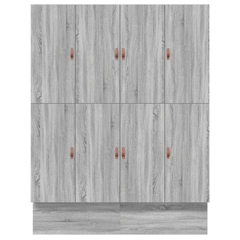 vidaXL Storage Bed Frame Grey Sonoma 200x200 cm