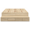 vidaXL Storage Bed Frame Sonoma Oak 120x200 cm