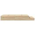 vidaXL Storage Bed Frame Sonoma Oak 120x200 cm