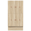 vidaXL Storage Bed Frame Sonoma Oak 120x200 cm