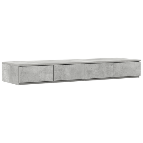 vidaXL Storage Bed Frame Concrete Grey 120x200 cm