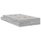 vidaXL Storage Bed Frame Grey Sonoma 120x200 cm