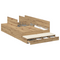 vidaXL Storage Bed Frame Artisan Oak 120x200 cm