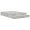 vidaXL Storage Bed Frame Concrete Grey 140x200 cm
