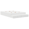 vidaXL Storage Bed Frame White 150x200 cm