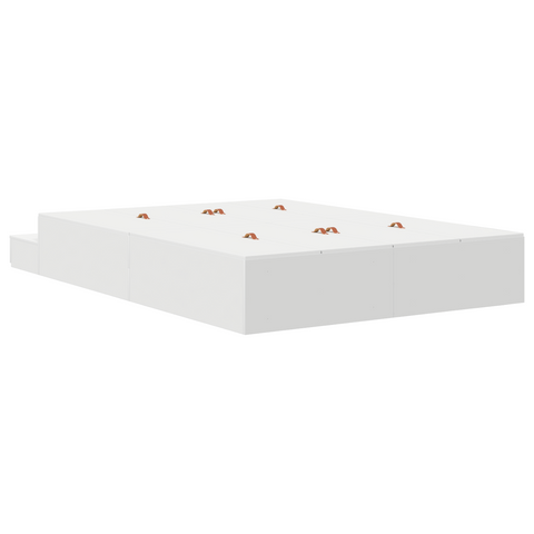 vidaXL Storage Bed Frame White 150x200 cm