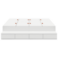 vidaXL Storage Bed Frame White 150x200 cm