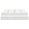 vidaXL Storage Bed Frame White 150x200 cm