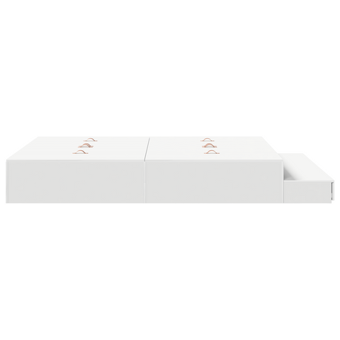vidaXL Storage Bed Frame White 150x200 cm