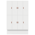 vidaXL Storage Bed Frame White 150x200 cm