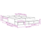 vidaXL Storage Bed Frame White 150x200 cm