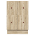 vidaXL Storage Bed Frame Sonoma Oak 150x200 cm