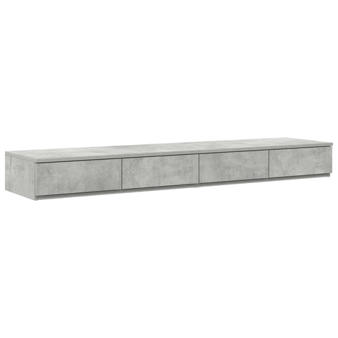 vidaXL Storage Bed Frame Concrete Grey 150x200 cm