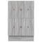 vidaXL Storage Bed Frame Grey Sonoma 150x200 cm