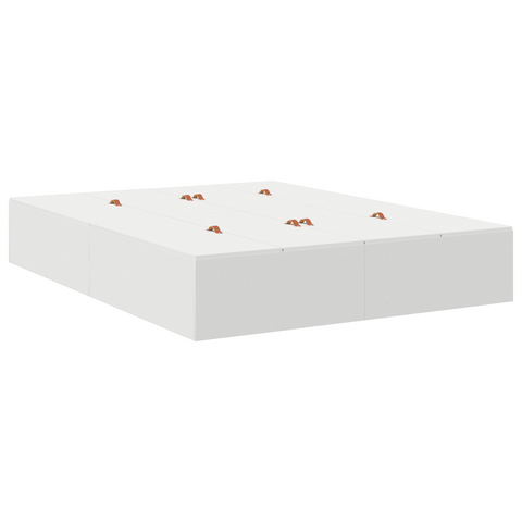 vidaXL Storage Bed Frame White 160x200 cm