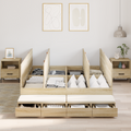 vidaXL Storage Bed Frame Sonoma Oak 160x200 cm
