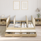vidaXL Storage Bed Frame Sonoma Oak 160x200 cm