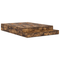 vidaXL Storage Bed Frame Smoked Oak 160x200 cm