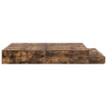 vidaXL Storage Bed Frame Smoked Oak 160x200 cm